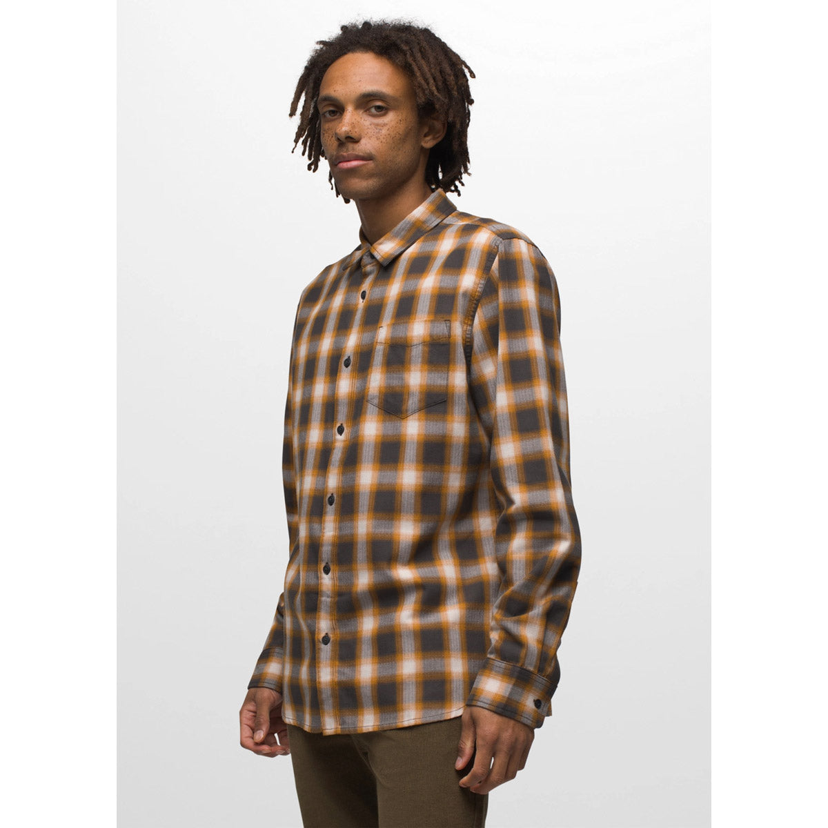 Men's Slim Fit Los Feliz Flannel Shirt - Soft Plaid Long Sleeve Button Down for Casual Wear & Outdoor Activities