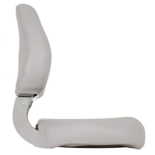 **Oceansouth Sirocco Folding Boat Seat - Lightweight & Portable Fishing Seat for Kayak, Canoe, or Boat (Gray/White) - Perfect for Fishing, Camping, and Outdoor Adventures**