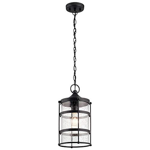 Kichler Lighting 49964AVI Outdoor Pendant Light - Anvil Iron Finish, Weather-Resistant Hanging Fixture for Patio, Porch & Garden Decor