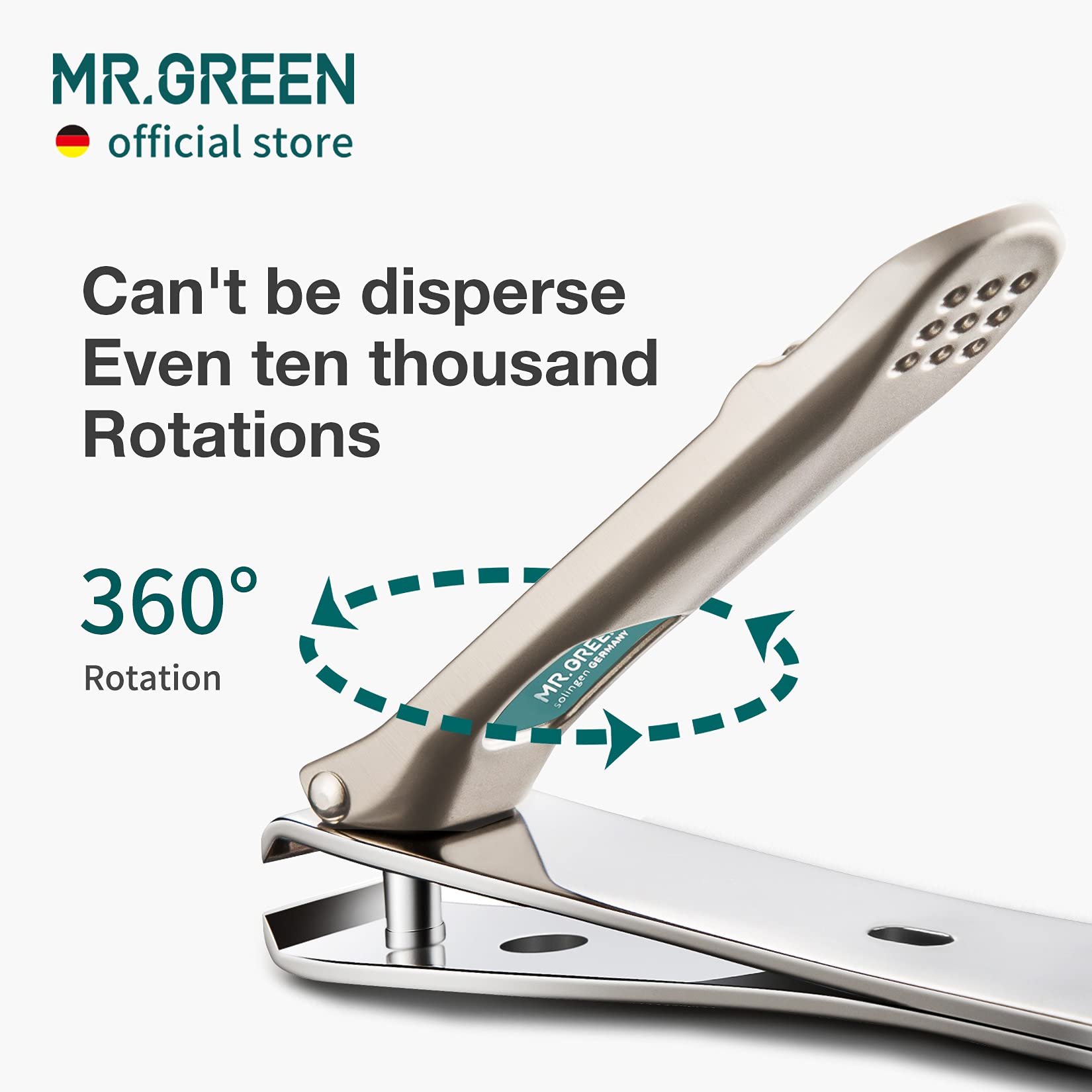 Premium MR.GREEN Nail Clippers Set - Professional Stainless Steel Curved Blade Fingernail & Toenail Cutter with Nail File & Glass Nail Buffer - Perfect for Manicure, Pedicure & Travel Grooming Kit
