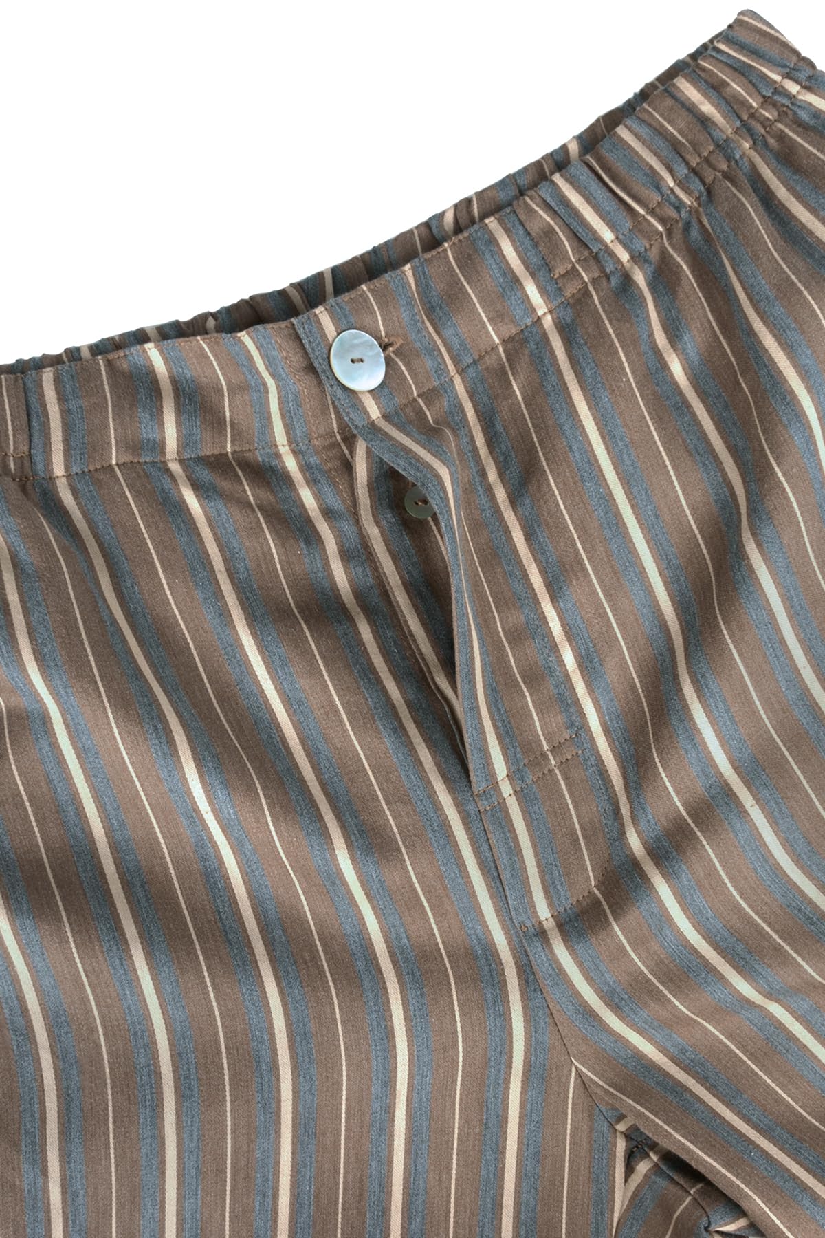 Premium Men's European Striped-Weave Pajama Set with Robe, Slippers & Hand Towel - 5-Piece Luxury Sleepwear for Relaxation at Home, Spa Days & Cozy Evenings