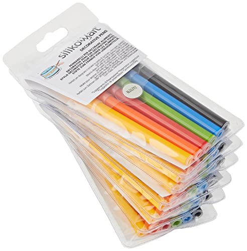 6 Pack Food Coloring Markers for Baking & Cake Decorating - Non-Toxic, Vibrant Colors for DIY Desserts, Cookies & Cupcakes