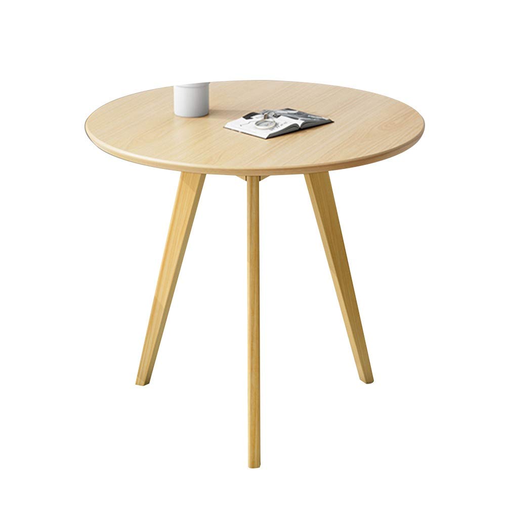Portable Solid Wood Small Coffee Table - Lightweight Corner Side Table for Living Room, Balcony, Apartment | Multipurpose Snack Sofa Table (45x45x47cm) - Perfect for Small Spaces, TV Dinners & Relaxing with Drinks