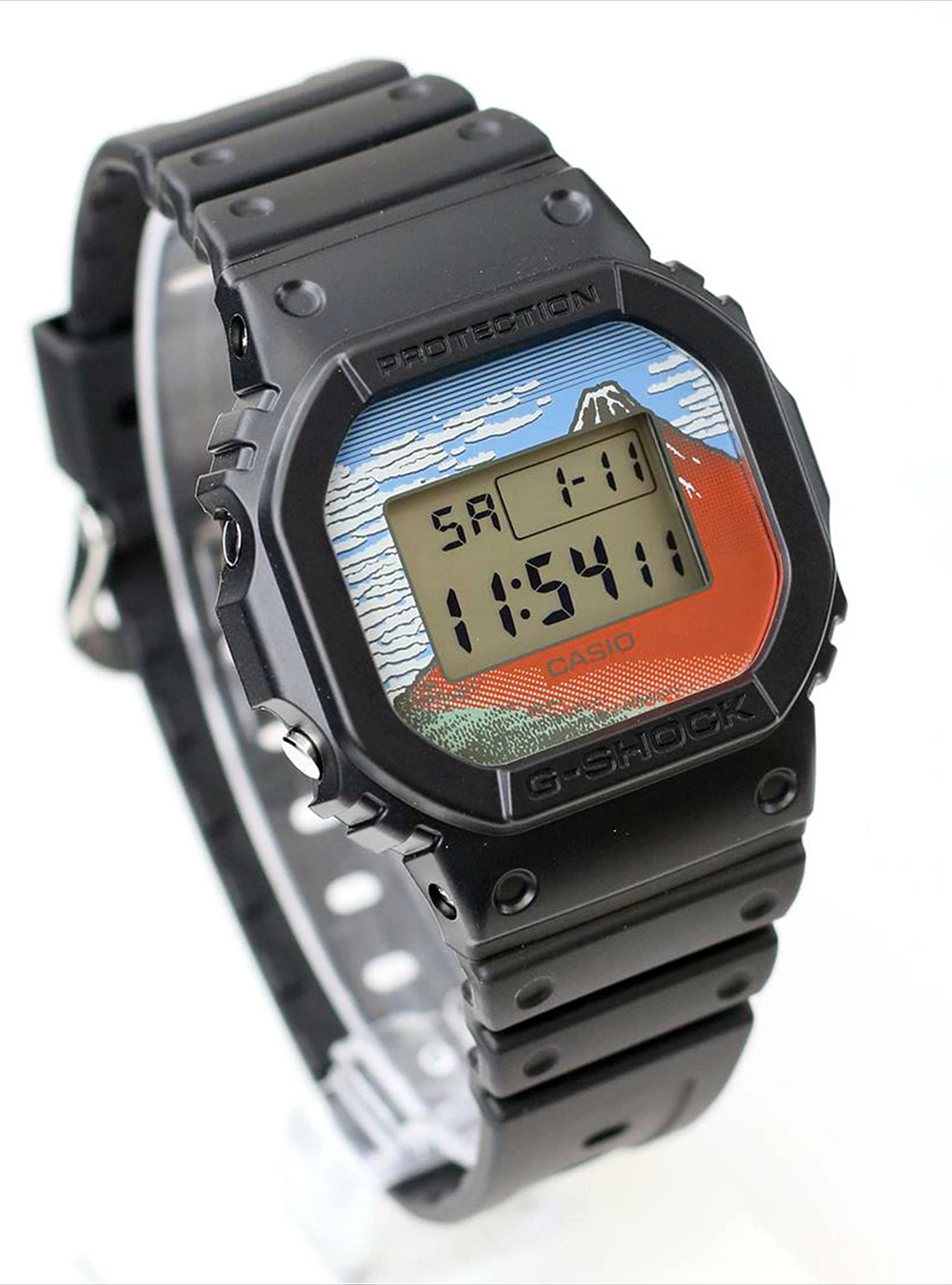CASIO G-Shock DW-5600 Limited Edition Hokusai Katsushika Digital Watch - Made in Japan JDM - Durable Sports & Outdoor Adventure Timepiece