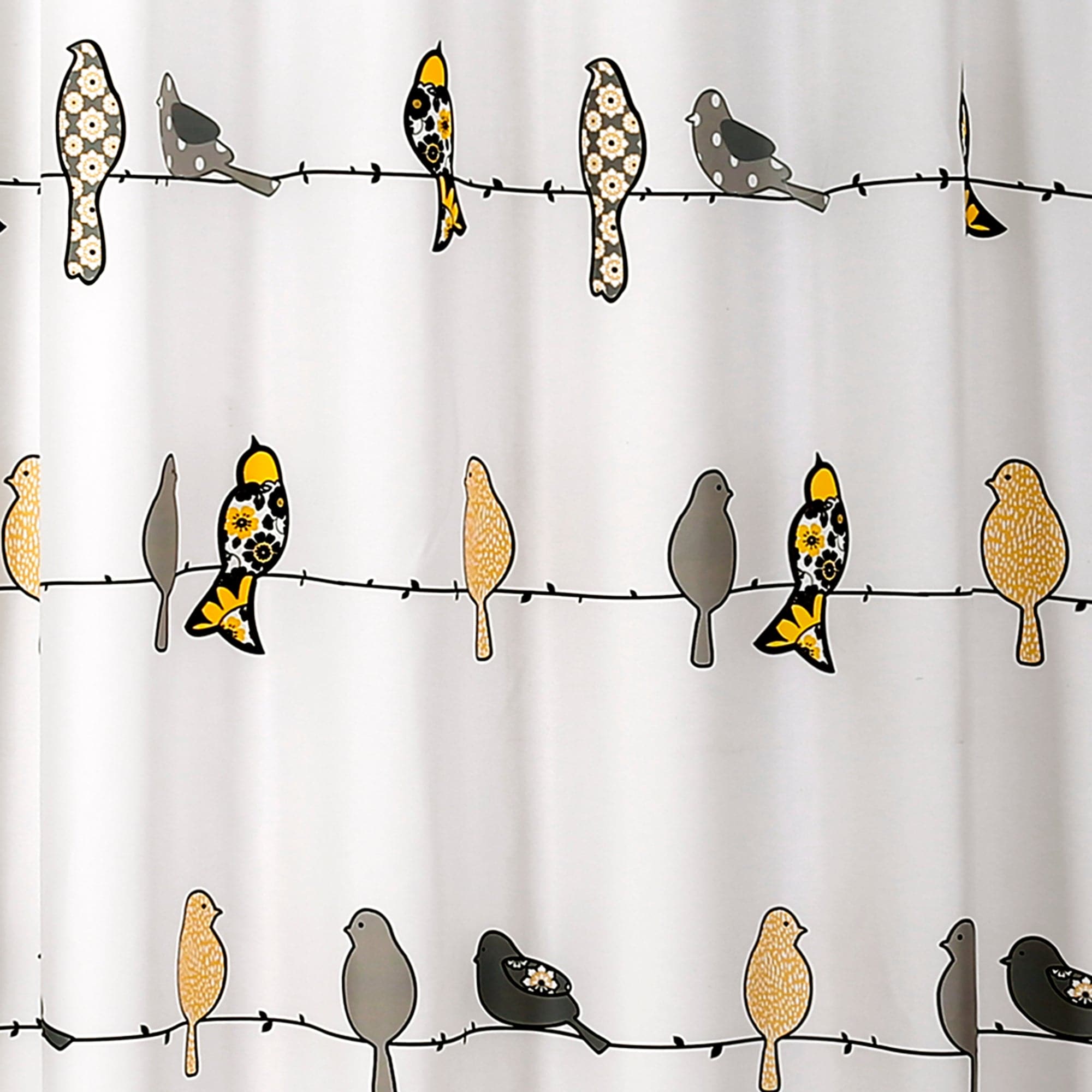 Stylish Rowley Birds Shower Curtain - Waterproof Bathroom Decor with Vibrant Bird Design - Perfect for Modern Bathrooms, Guest Baths & Spa Retreats