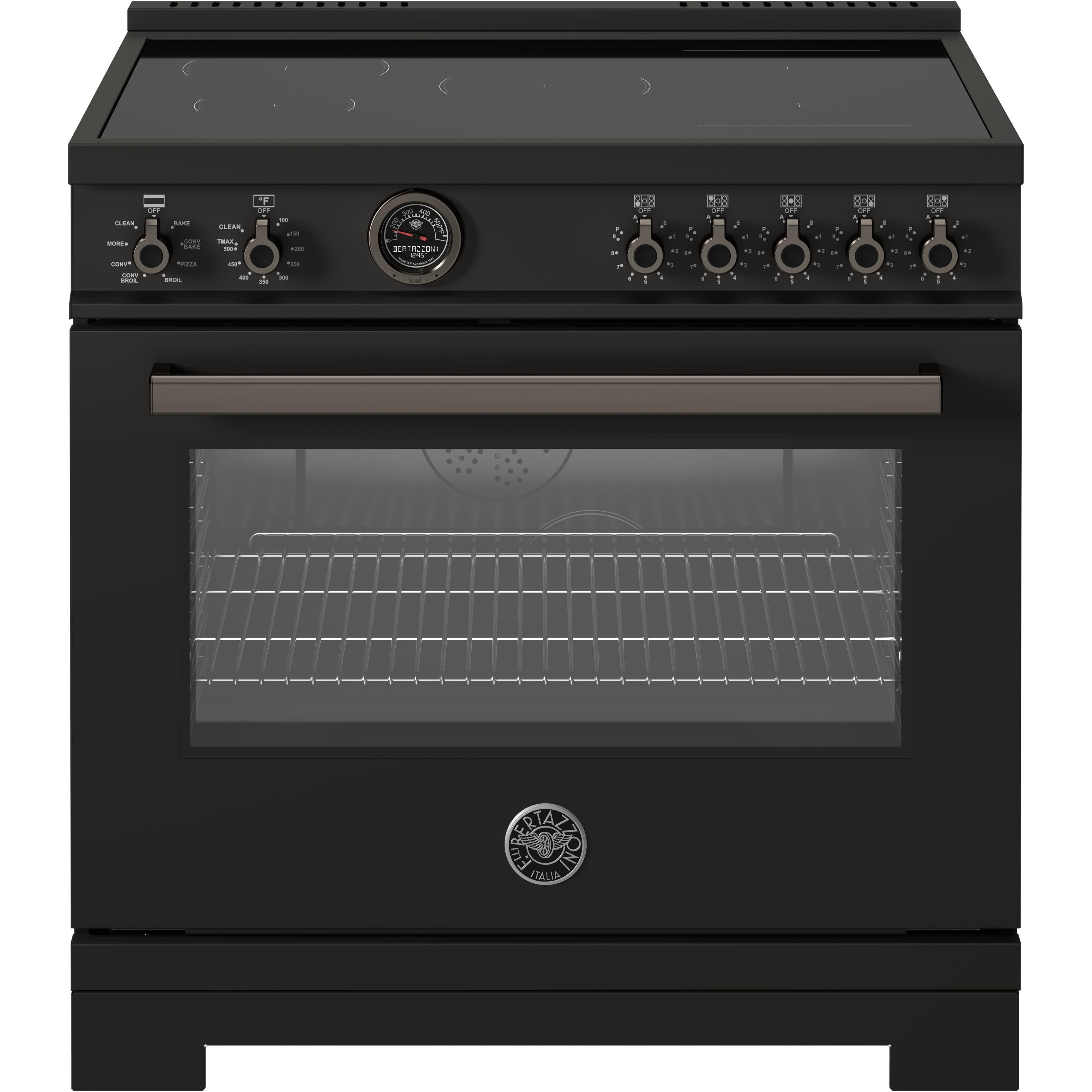 Bertazzoni PRO365ICFEPCAT 36-Inch Freestanding Induction Range - Professional Series, Stainless Steel, Electric Cooktop for Modern Kitchens - Perfect for Home Chefs & Gourmet Cooking