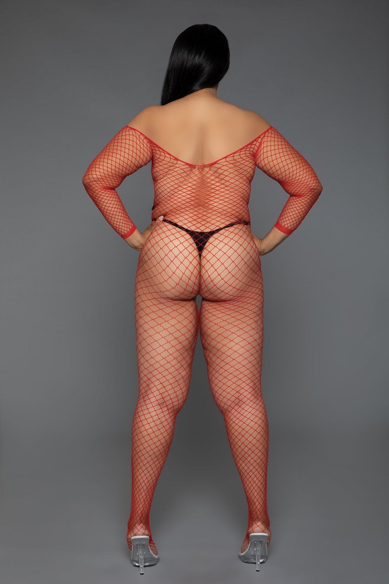 BeWicked Women's Catch Me Bodystocking 2359 - Sexy Lingerie Bodysuit for Date Night & Boudoir Photography