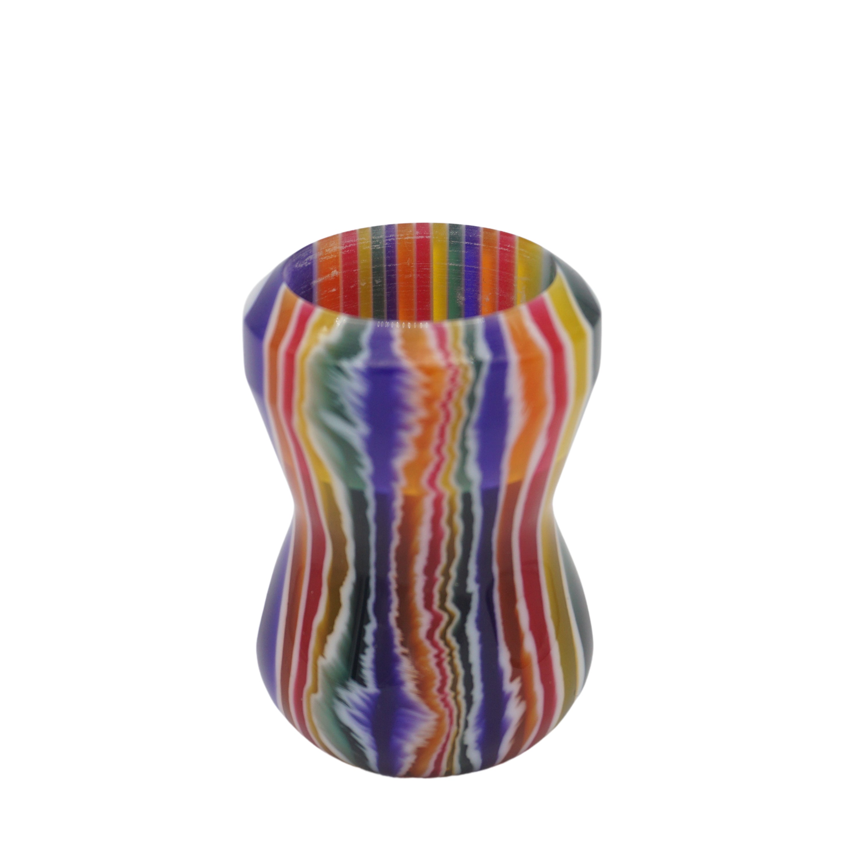 Handcrafted Candy Stripe Shaving Brush Handle - Fits 24mm & 26mm Knots - Perfect for Wet Shaving & Grooming Gifts