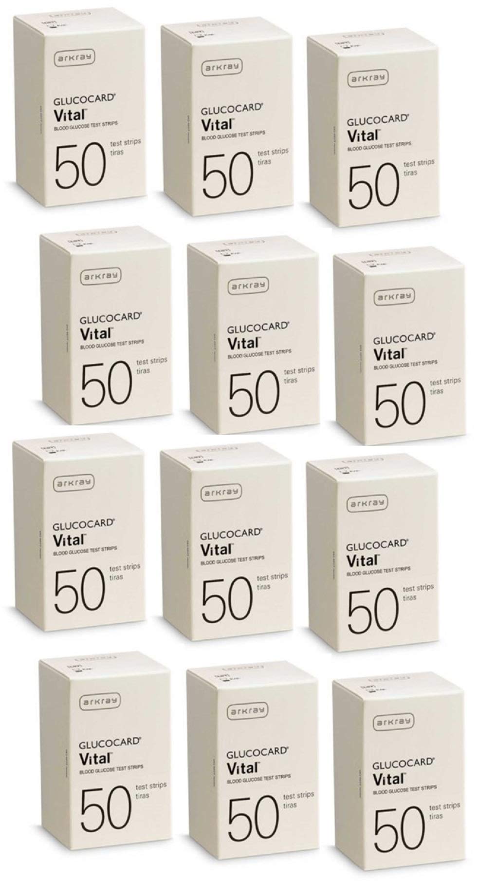 Arkray Glucocard Vital 600 Blood Glucose Test Strips - 50 Count | Accurate Diabetes Testing Supplies | For Home Glucose Monitoring & Diabetes Management