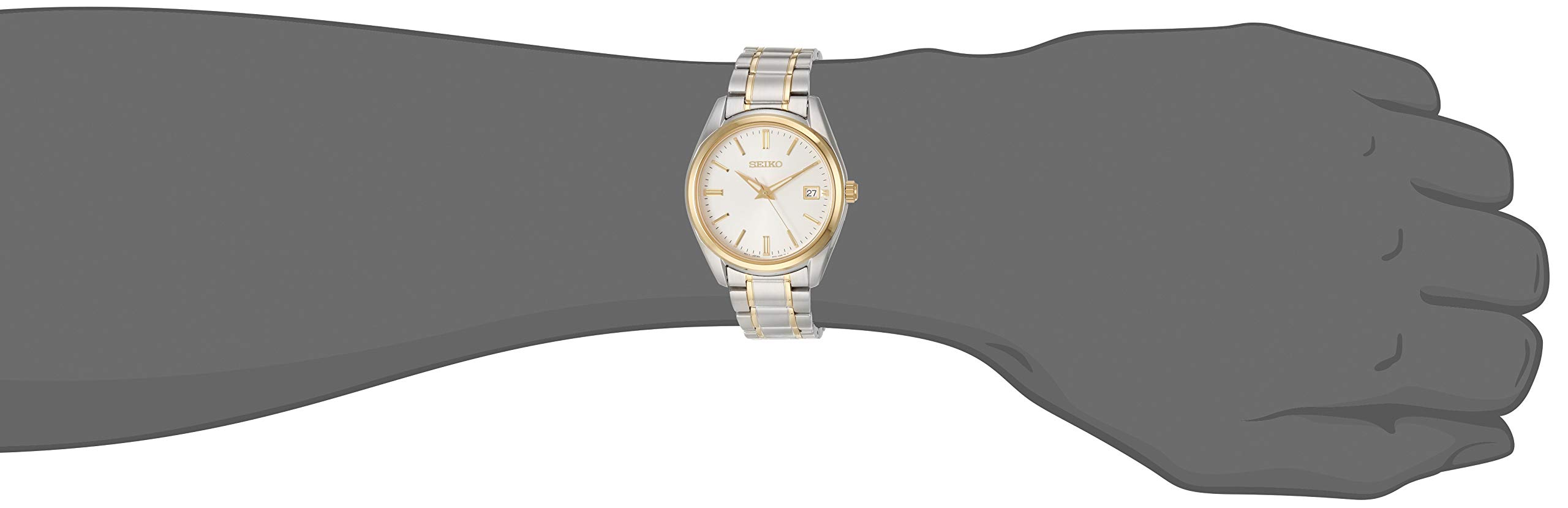 Seiko Essentials White Dial Watch - Stylish & Reliable Timepiece for Men & Women | Perfect for Office, Casual Wear & Special Occasions