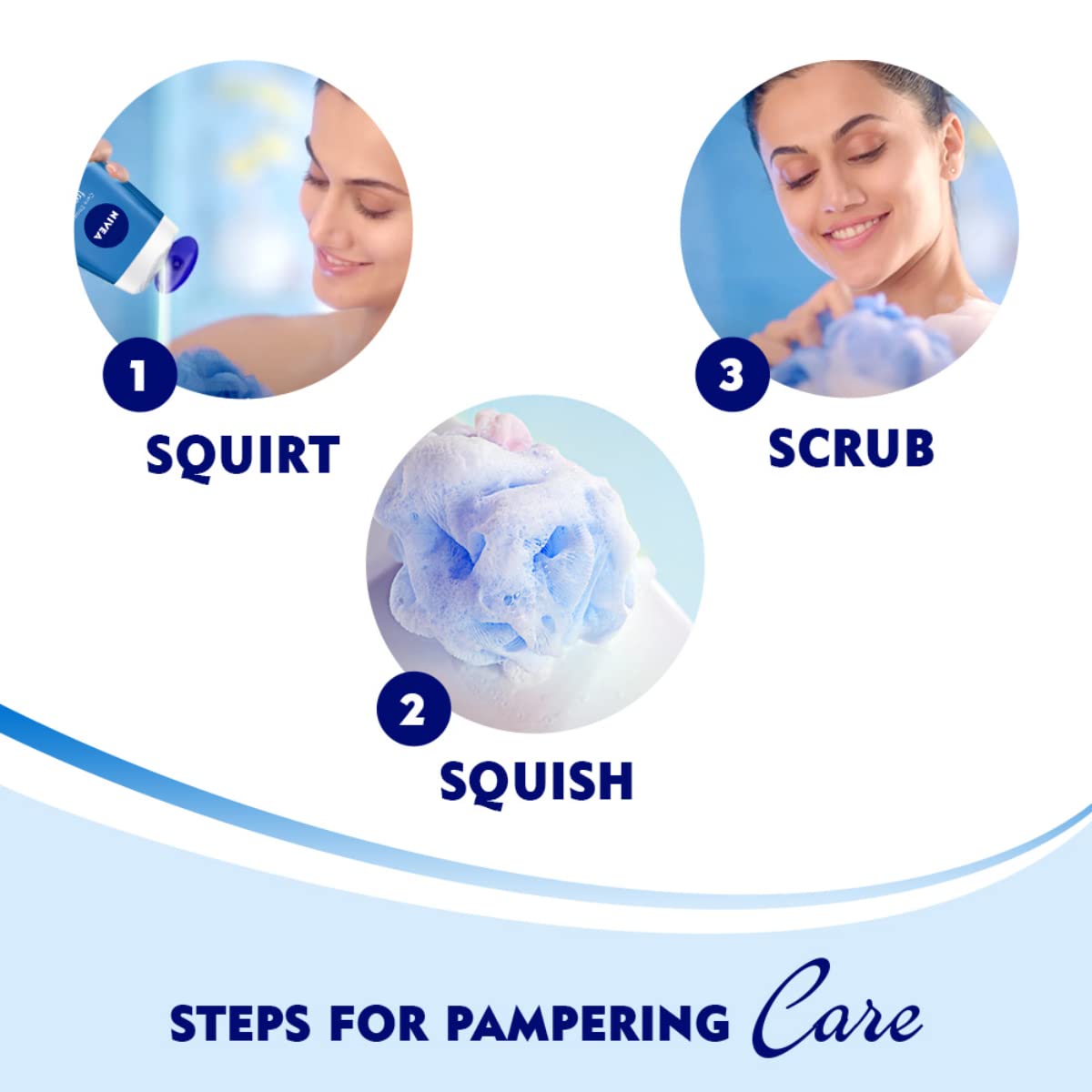 NIVEA Fresh Pure 125ml Body Wash & Shower Gel with Sea Minerals & Care Oil | Glycerin Enriched for Soft, Hydrated Skin | Microplastic Free | Clean & Healthy Skin Care | Perfect for Daily Shower & Summer Refreshment