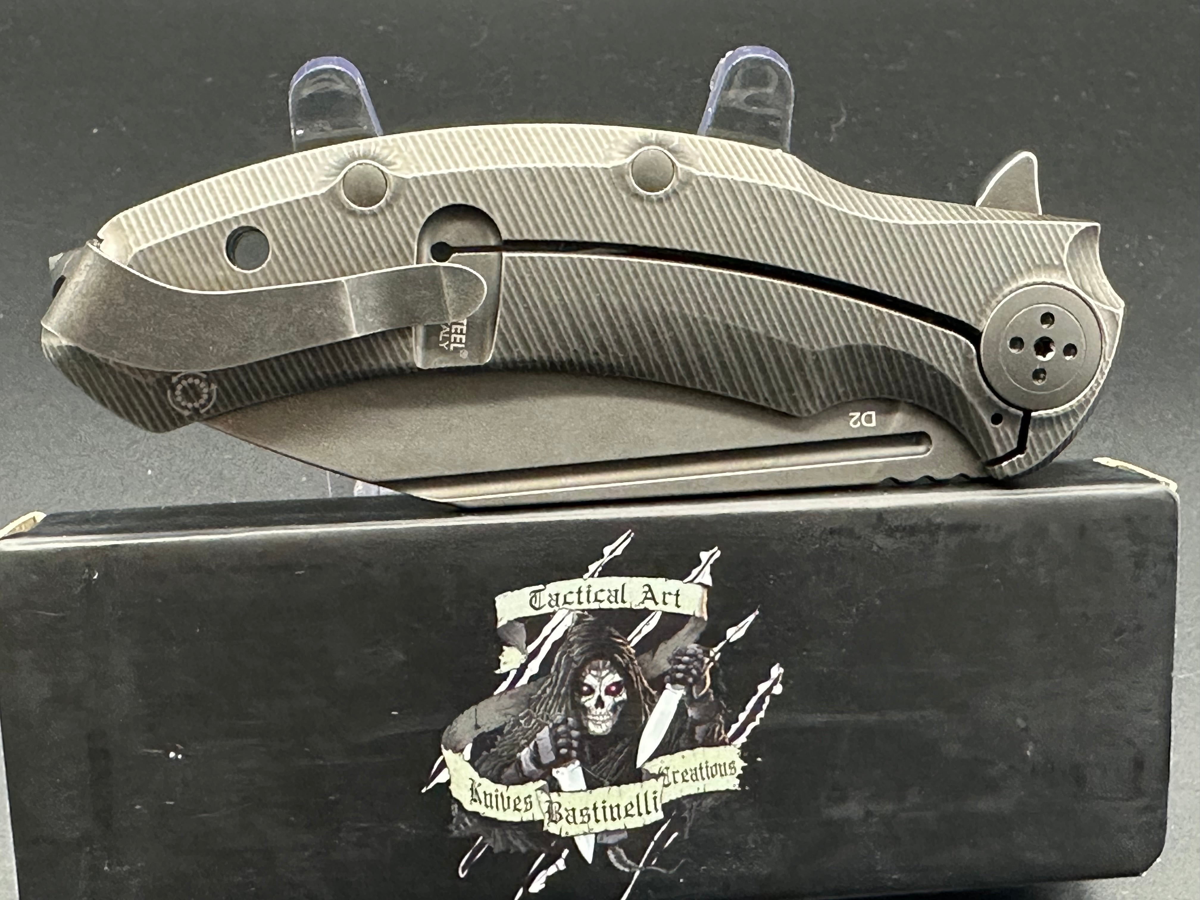 Bastinelli 212 Trigger Folding Knife - High-Quality Tactical Pocket Knife for Outdoor, Camping, Hunting & EDC Use