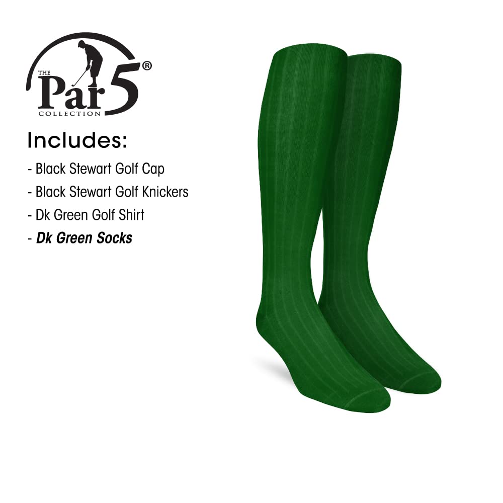 Black Stewart Men's Dark Green Golf Outfits - Premium Golf Apparel for Tournaments & Casual Play