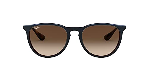 Mirror Blue on Light Brown/Brown Gradient Dark Brown