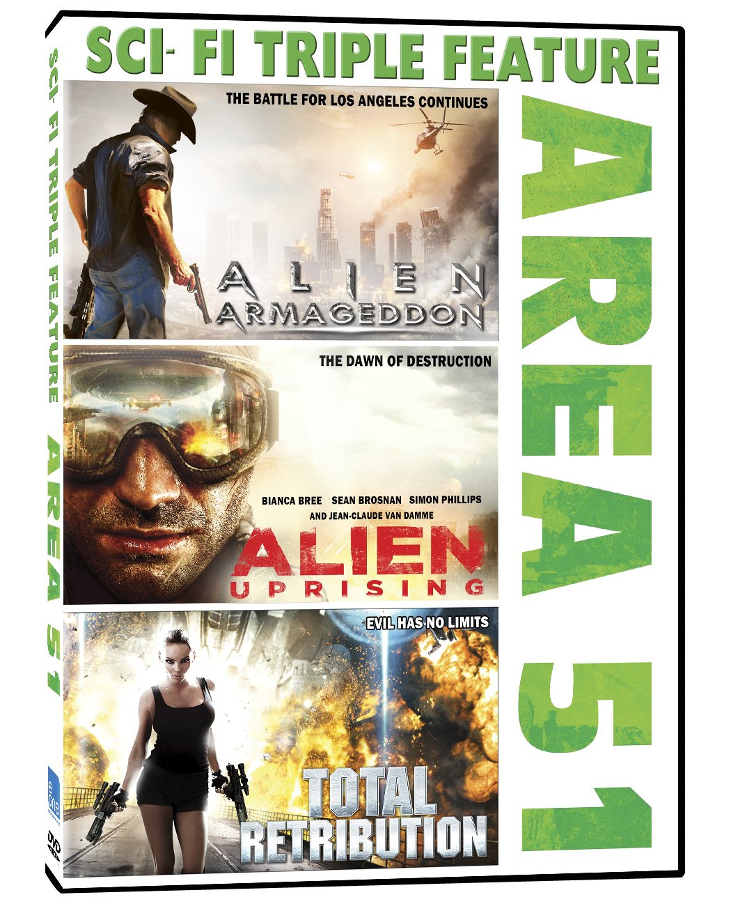 Area 51 Sci-Fi Action Movie Collection - 3 Alien Invasion Films in One Set | Perfect for Sci-Fi Fans & Movie Night Entertainment