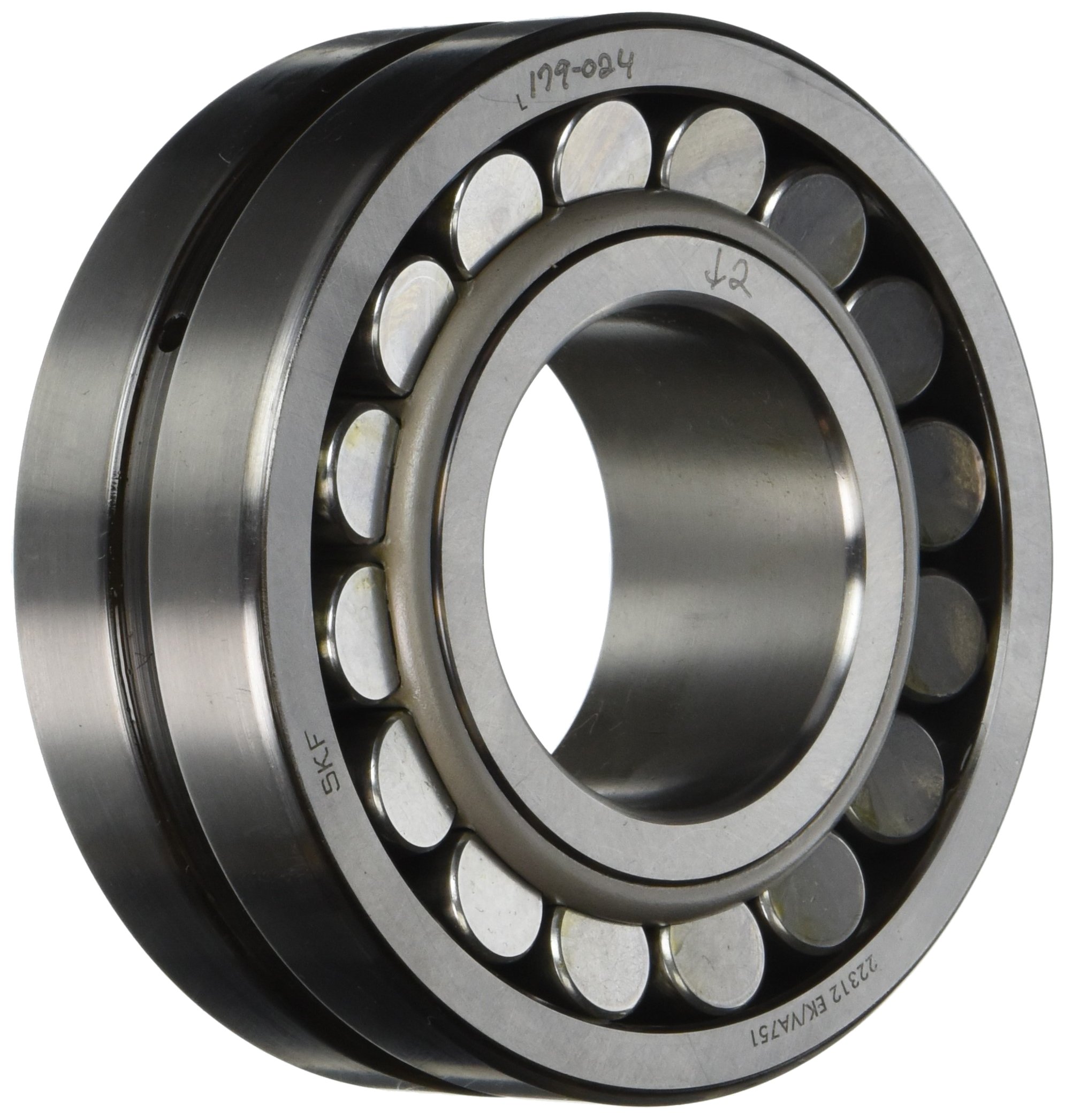 SKF 22311 EK Spherical Roller Bearing - Tapered Bore, Steel Cage, Normal Clearance (55mm ID x 120mm OD x 43mm Width) - 5600 RPM Max Speed - Ideal for Heavy Machinery, Industrial Equipment & Power Transmission Systems