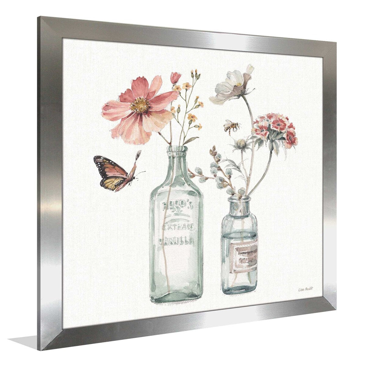 Lisa Audit 'A Country Weekend' Print on Acrylic - White Wall Art Decor for Living Room, Bedroom & Office | Modern Home Decor