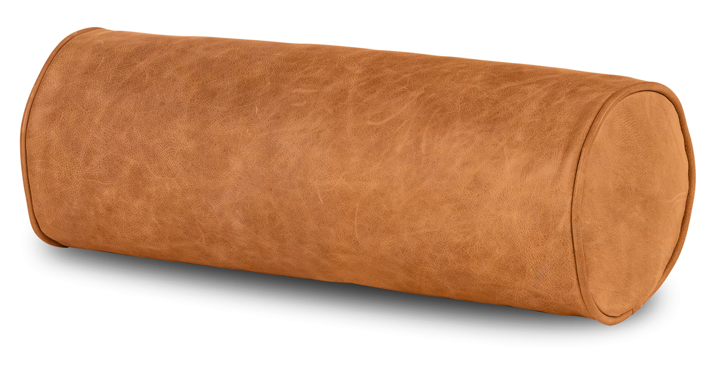 Premium Napa Leather Bolster Pillow Set - Luxury Sofa Cushions for Living Room, Bedroom & Office Decor (Set of 2) - Perfect for Home Styling, Reading Nook & Relaxation