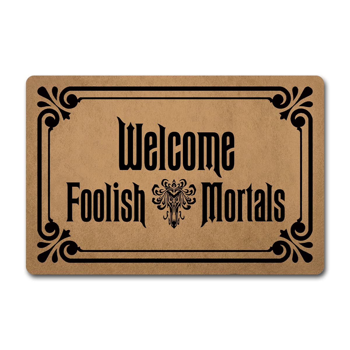 Personalized Monogram Outdoor Welcome Mat - 23.7 x 15.9 Inch Non-Slip Rubber Back - Perfect for Front Door Entryway, Porch & Home Decor