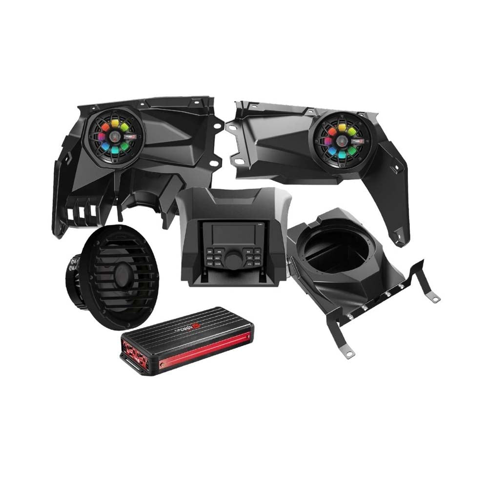 Cerwin Vega RPMX3KD2 Complete Speaker Kit for 2017+ Can Am Maverick X3/X3 Max - 4 Ch & 1 Ch Amplifier with 10” Sealed Marine Subwoofer | Premium Audio Upgrade for Off-Road Adventures & Marine Use