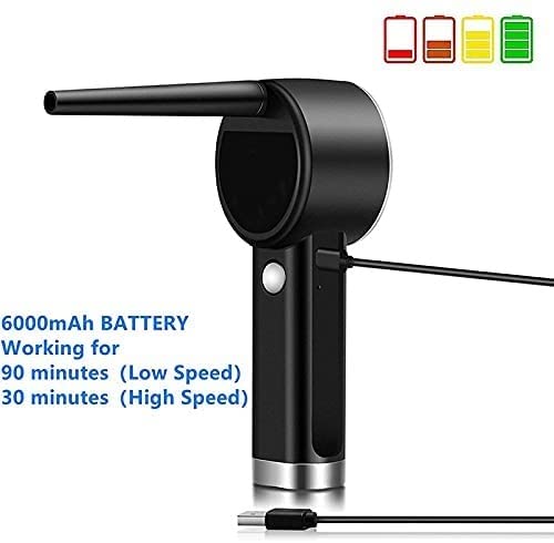 Electric Air Blower for Keyboard Cleaning - Cordless Compressed Air Duster for PC, Laptop, Electronics - Perfect for Home Office, Gaming Setup & Computer Maintenance