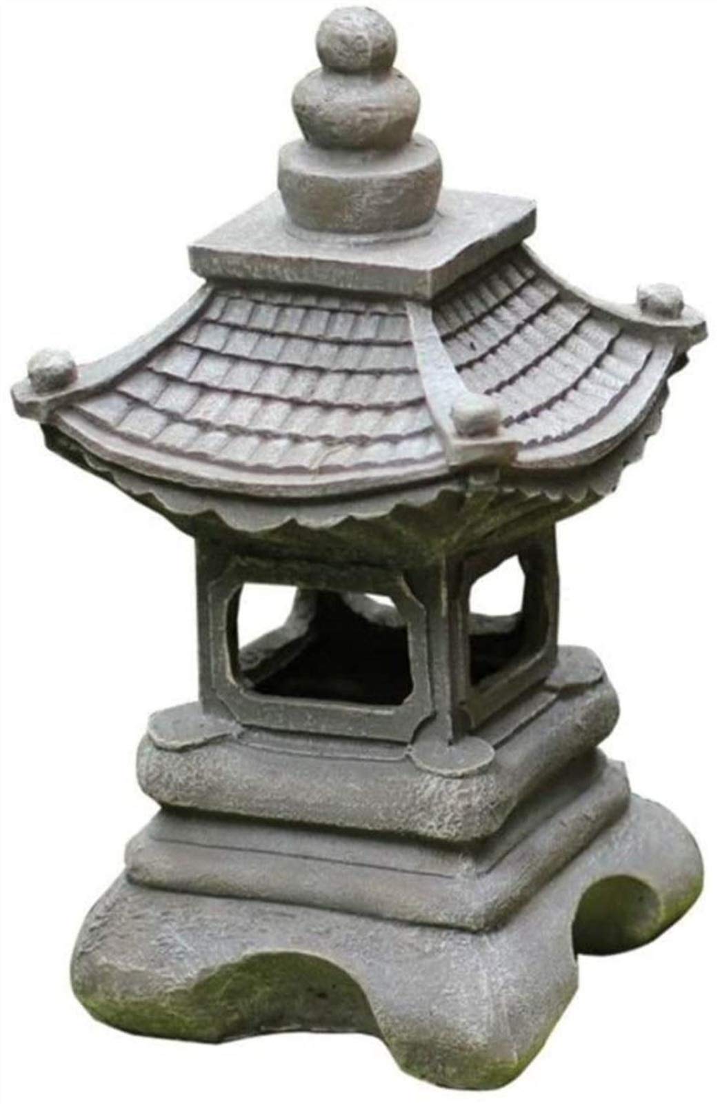 Handiya Solar-Powered Resin Outdoor Floor Lantern - Elegant Courtyard & Garden Decoration, Landscape Lighting for Patio, Pathway, and Backyard