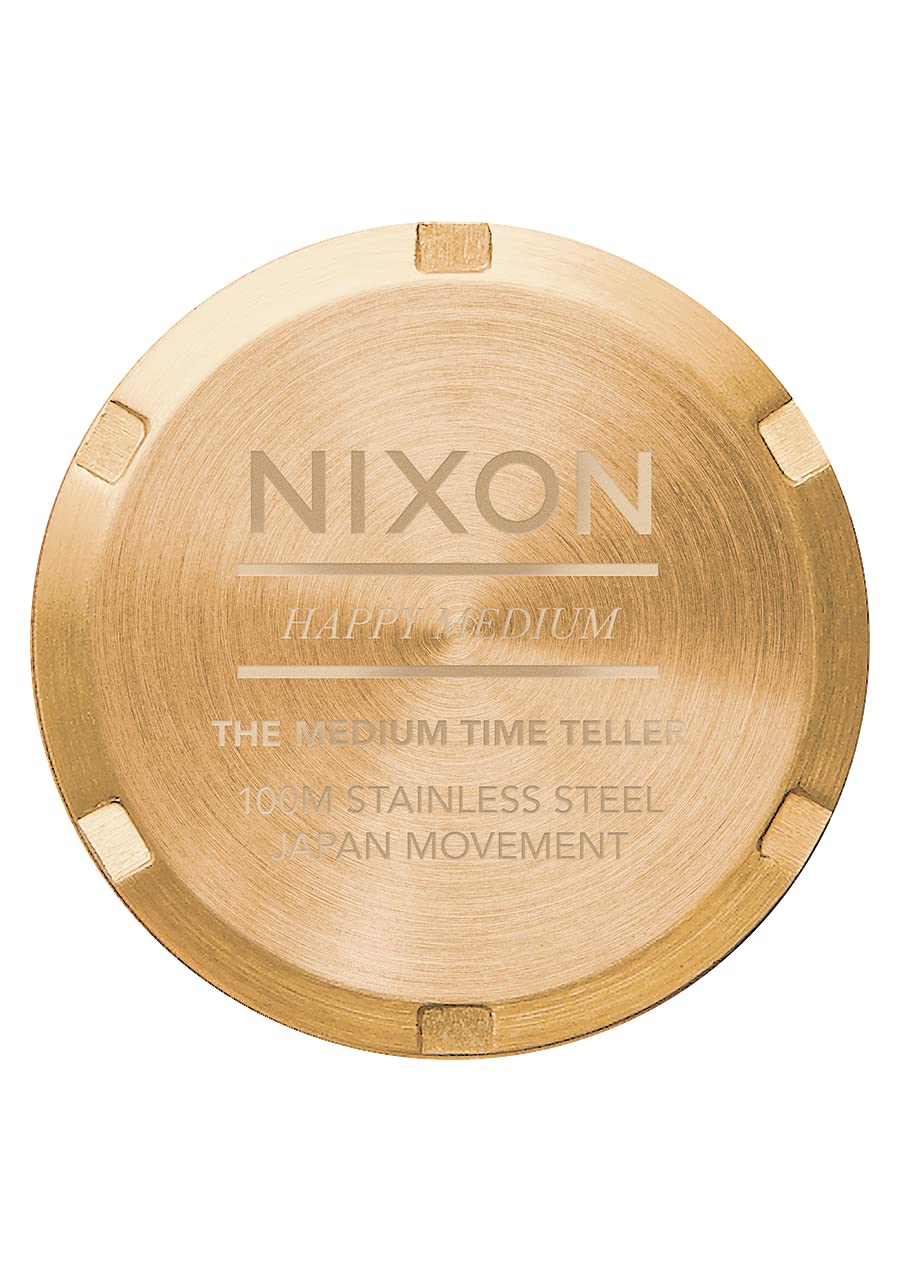 Nixon Medium Time Teller A1130 Women's Watch - 31mm Stainless Steel Case, 100m Water Resistant, Silver Dial - Perfect for Swimming, Diving & Everyday Wear