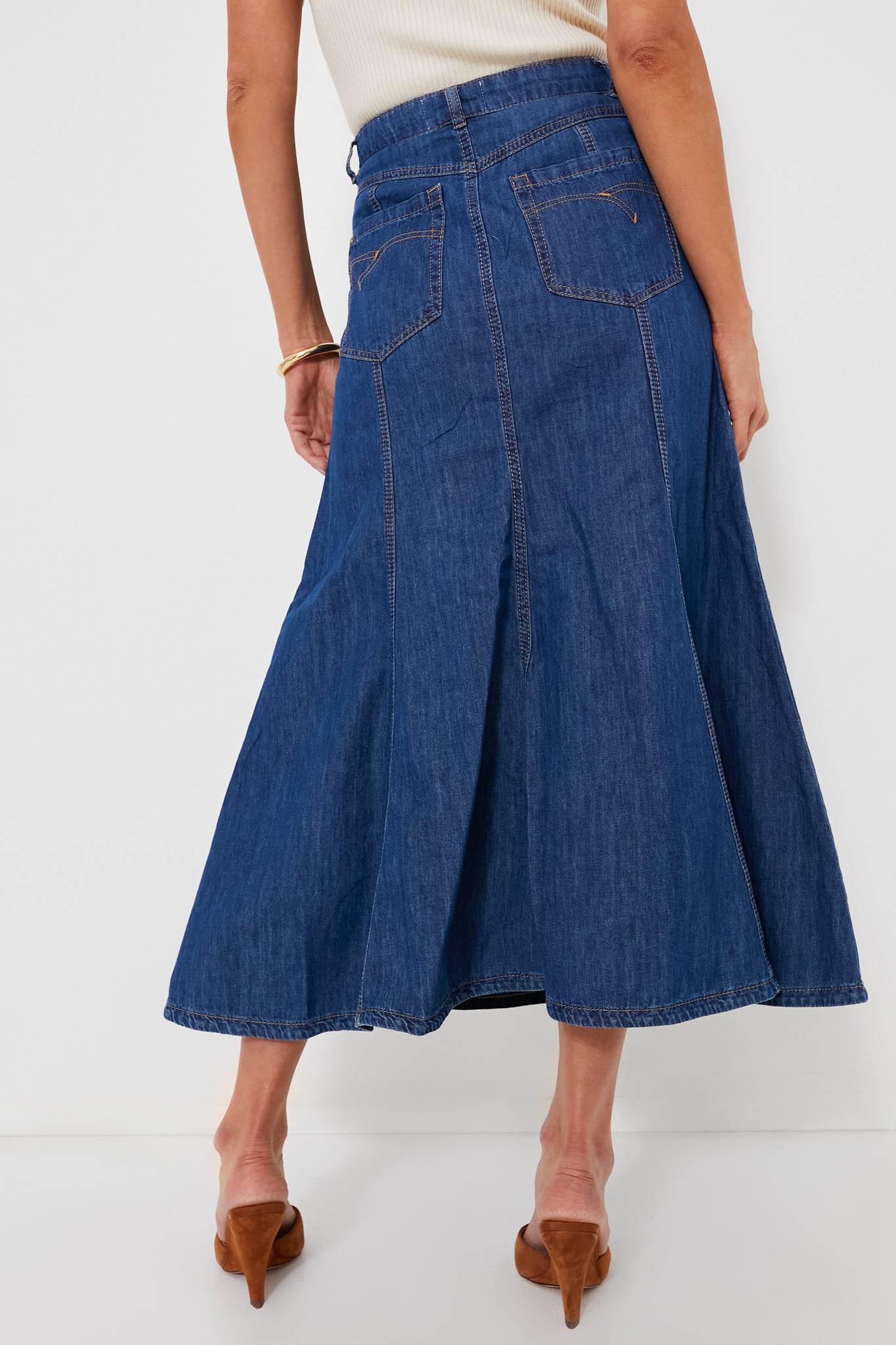 Stylish Blue Jean Edera Skirt for Women | High Waist Denim Skirt | Casual & Fashionable Outfit for Spring & Summer | Perfect for Date Night, Shopping & Outdoor Activities