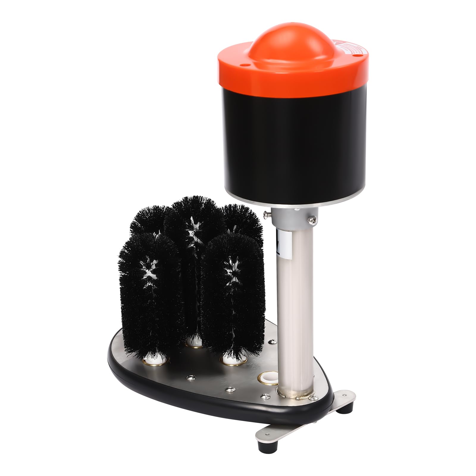 Commercial Electric Glass Washer Machine with 5 Cup Brushes - 800 Cups/Hour Capacity for 1.89-3.94 Inch Diameter Glasses - Perfect for Home Bars, Restaurants & Cafes (Red, Silver, Black Options) - Ideal for Quick Glass Cleaning in High-Volume Settings