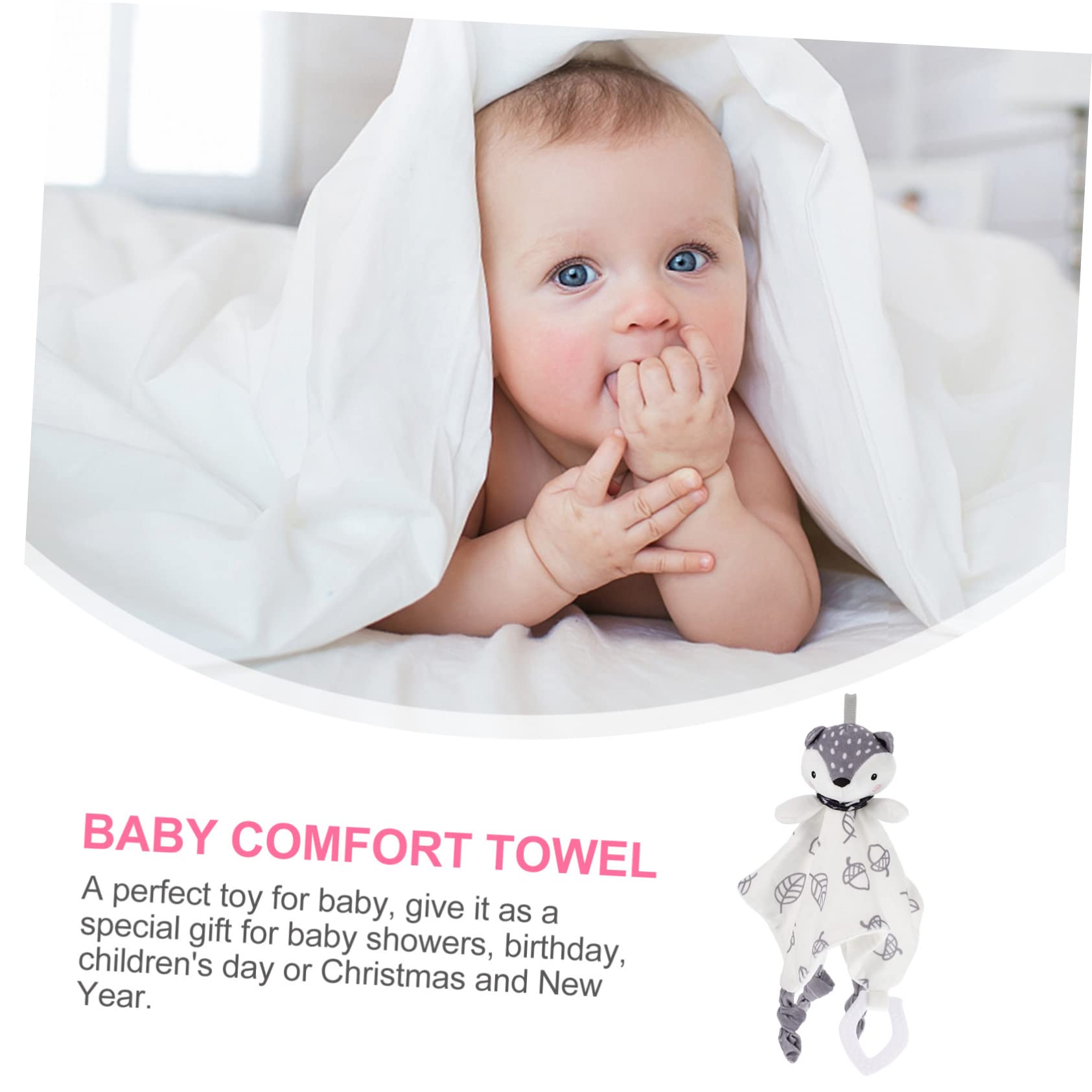 Soft and Safe CORHAD Bunny Blanket - Soothing Baby Teething Toy, PP Cotton Comfort Towel for Infants & Toddlers - Perfect for Nursery, Stroller, and Travel Use