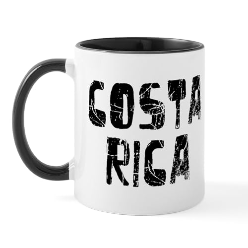 White/Black Inside - Costa Rica Faded (Black) Mug