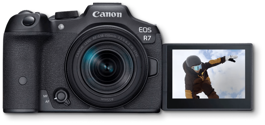 Canon EOS R7 Mirrorless Camera with RF-S 18-150mm Lens - Perfect Content Creator Kit for YouTube, Vlogging & Photography | Professional 4K Video & High-Speed Shooting for Travel, Events & Social Media