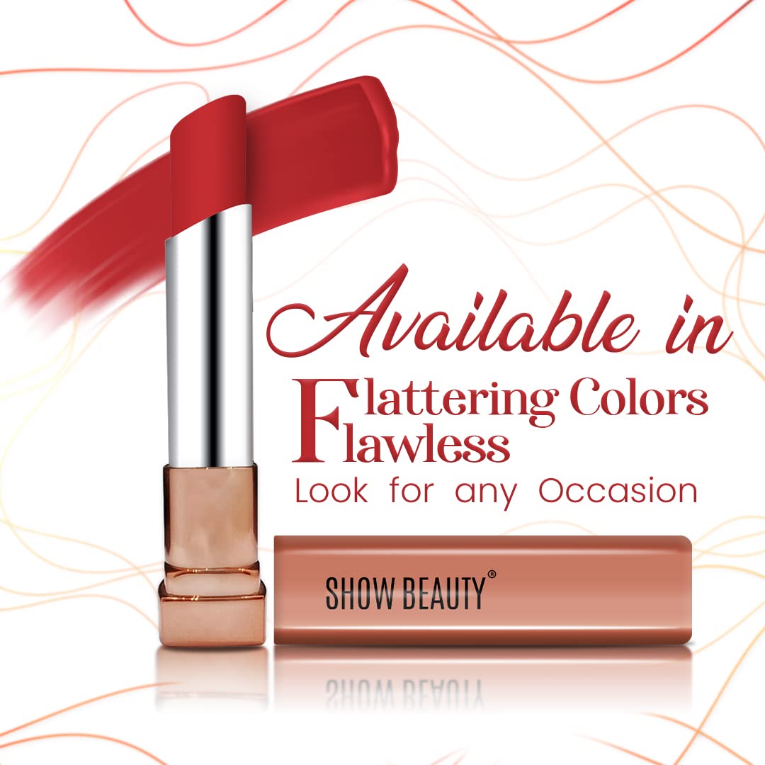 Waterproof Matte Lipstick - Long Lasting, Hydrating for Women | Party & Daily Wear