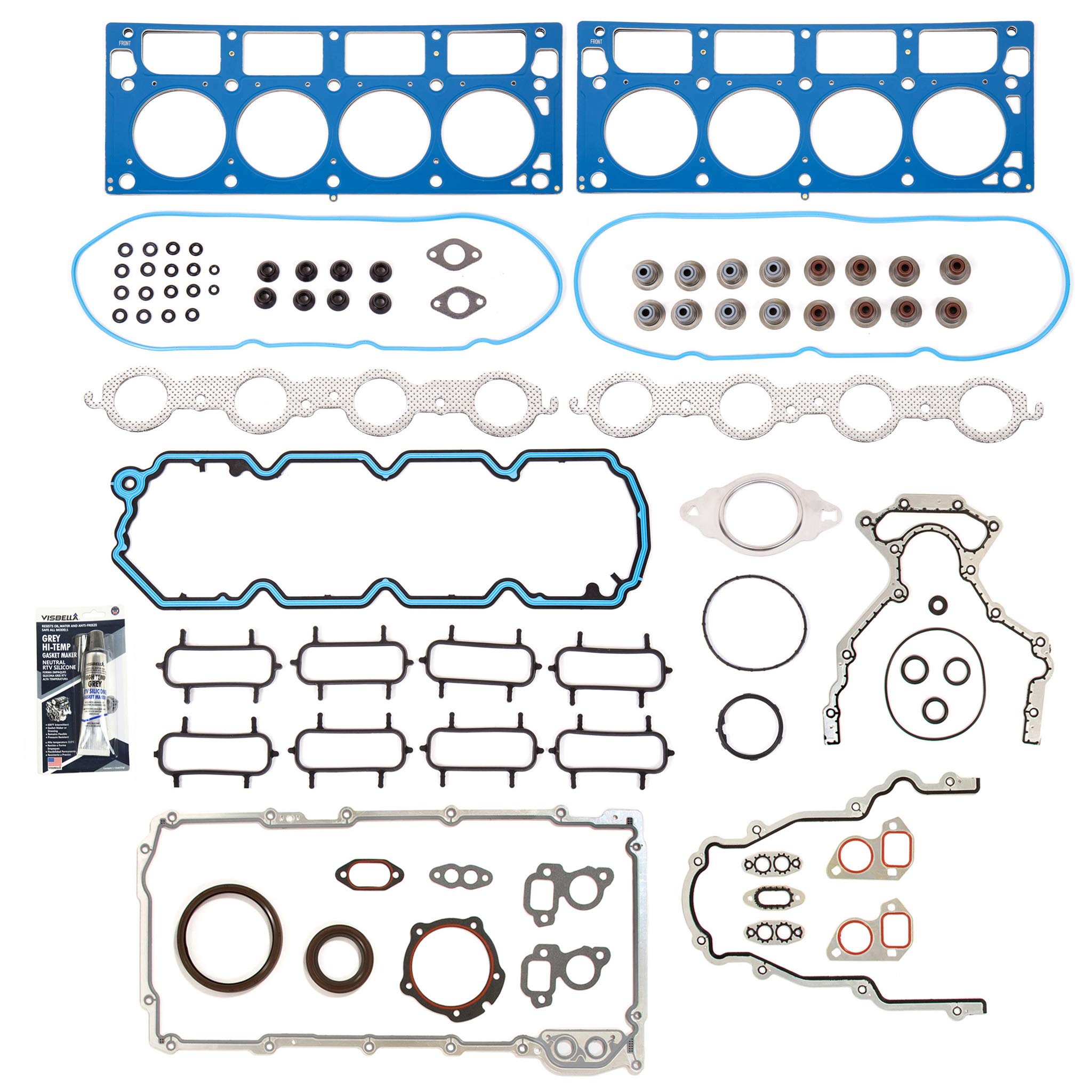 MA-4216920002 Full Gasket Set Compatible with 2006-2009 Buick Chevrolet Pontiac 5.3L OHV VIN C Engine - Perfect for Head Gasket Replacement & Engine Rebuild Kits