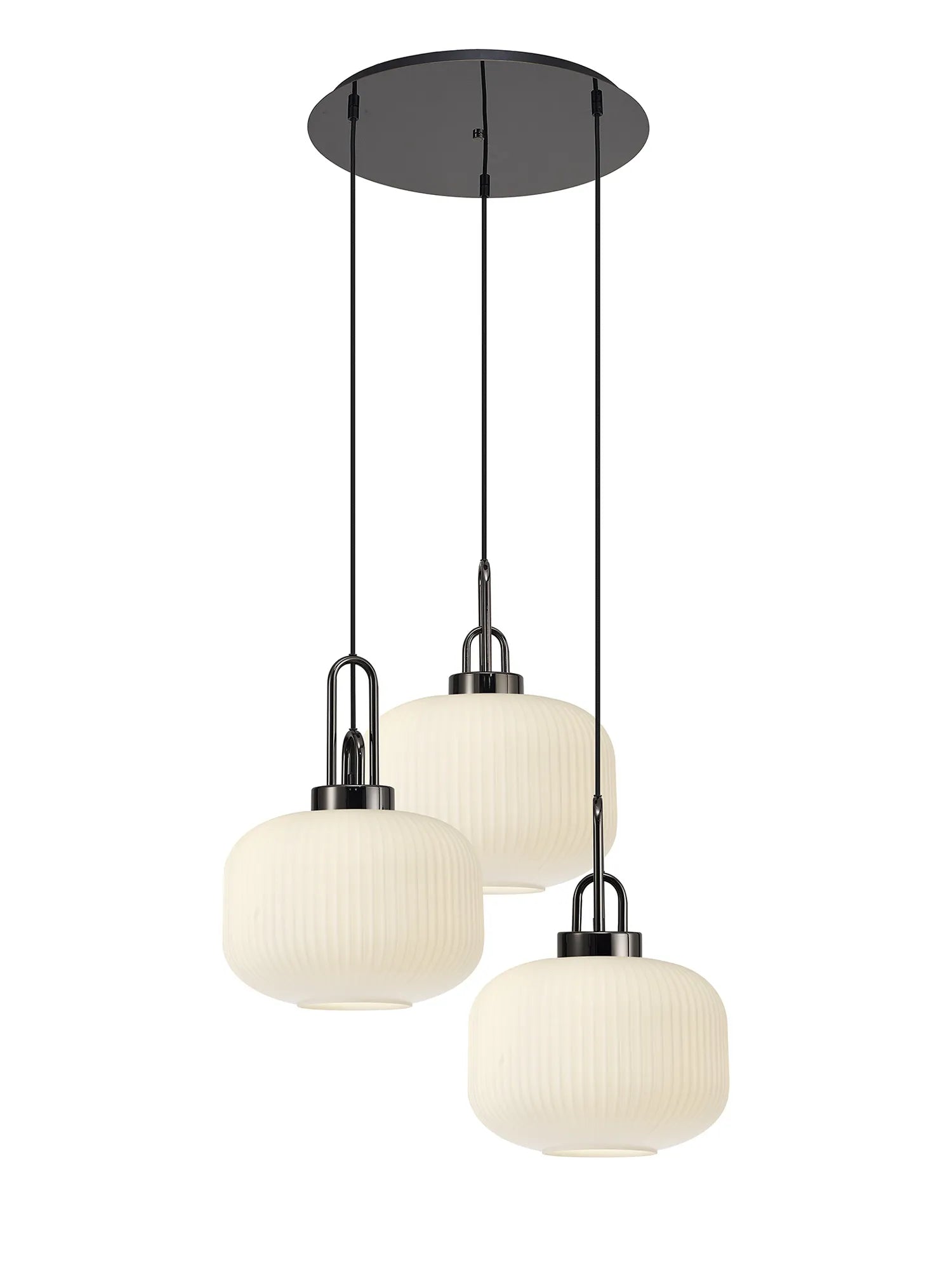 Stylish Cadiz 3-Light Cluster Pendant - Modern Ceiling Lighting Fixture for Dining Room, Kitchen Island & Living Room Decor