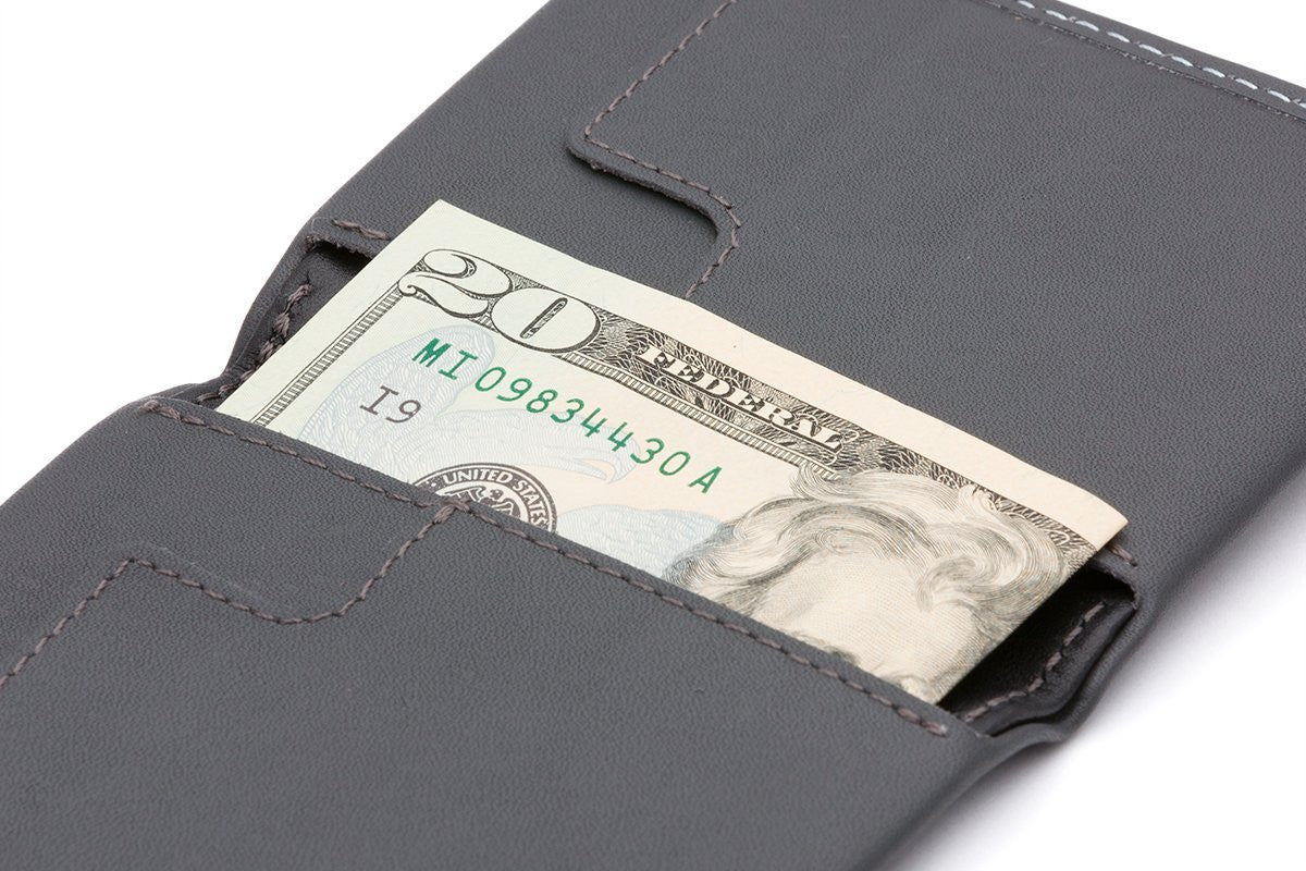 Bellroy Slim Sleeve Wallet - Ultra Thin Minimalist RFID Blocking Leather Wallet for Men - Perfect for Everyday Carry, Travel & Business Use