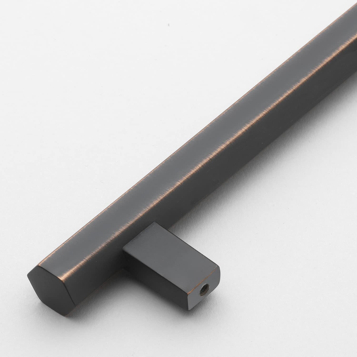 GlideRite 5-Inch Solid Hexagon Bar Pull Cabinet Handle - Oil Rubbed Bronze (Pack of 25) - Perfect for Kitchen Cabinets, Dressers & Bathroom Vanities