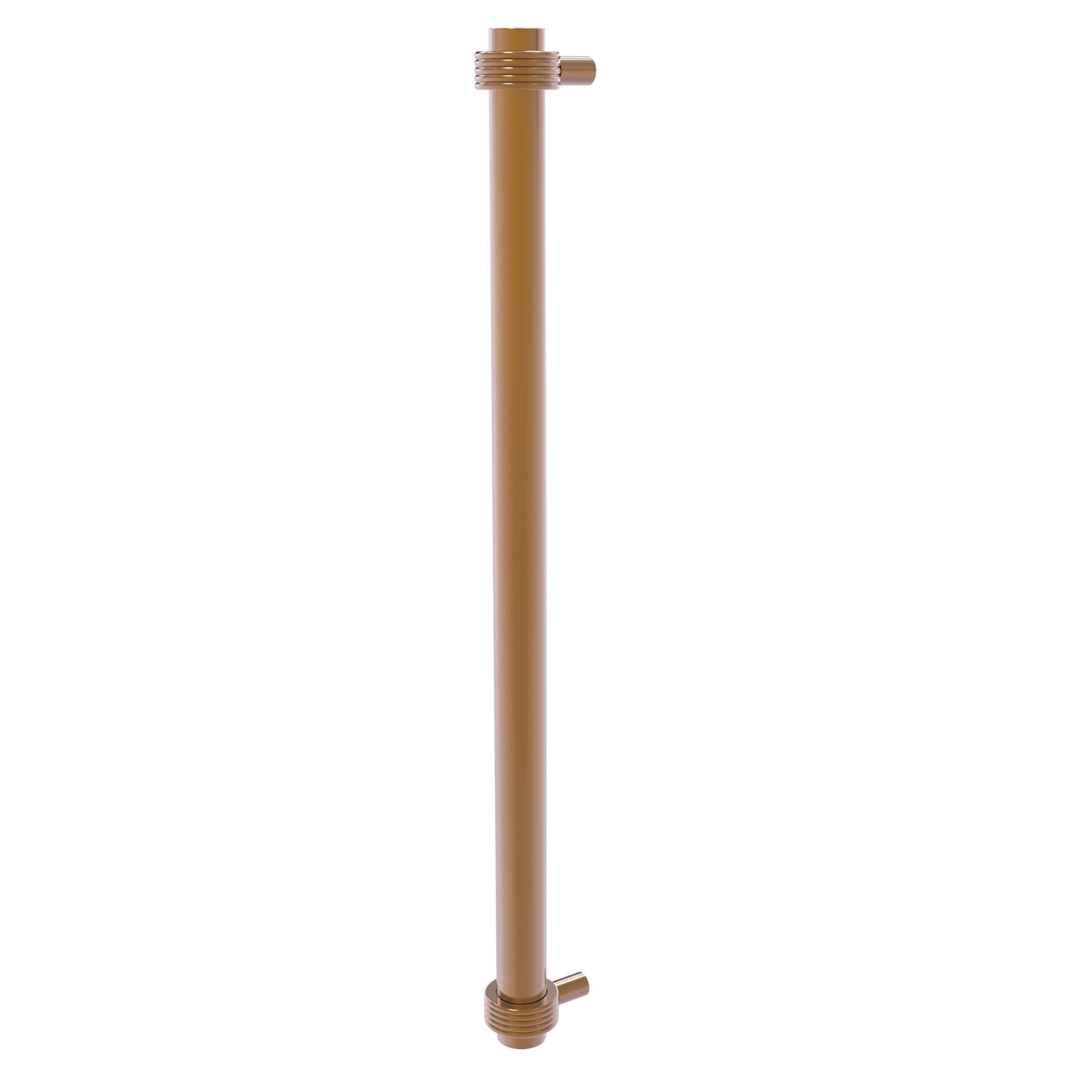 Allied Brass 402G-RP 18 Inch Brushed Bronze Refrigerator Handle - Groovy Accents Appliance Pull for Kitchen Cabinets & Drawers - Durable & Stylish Hardware Upgrade