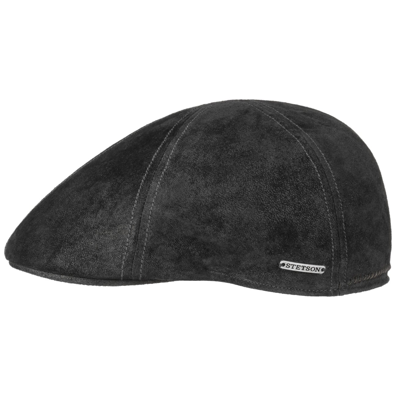 Stetson Texas Pig Skin Gatsby Cap - Vintage Style Leather Driver Hat for Men - Perfect for Casual Wear, Driving, and Outdoor Adventures