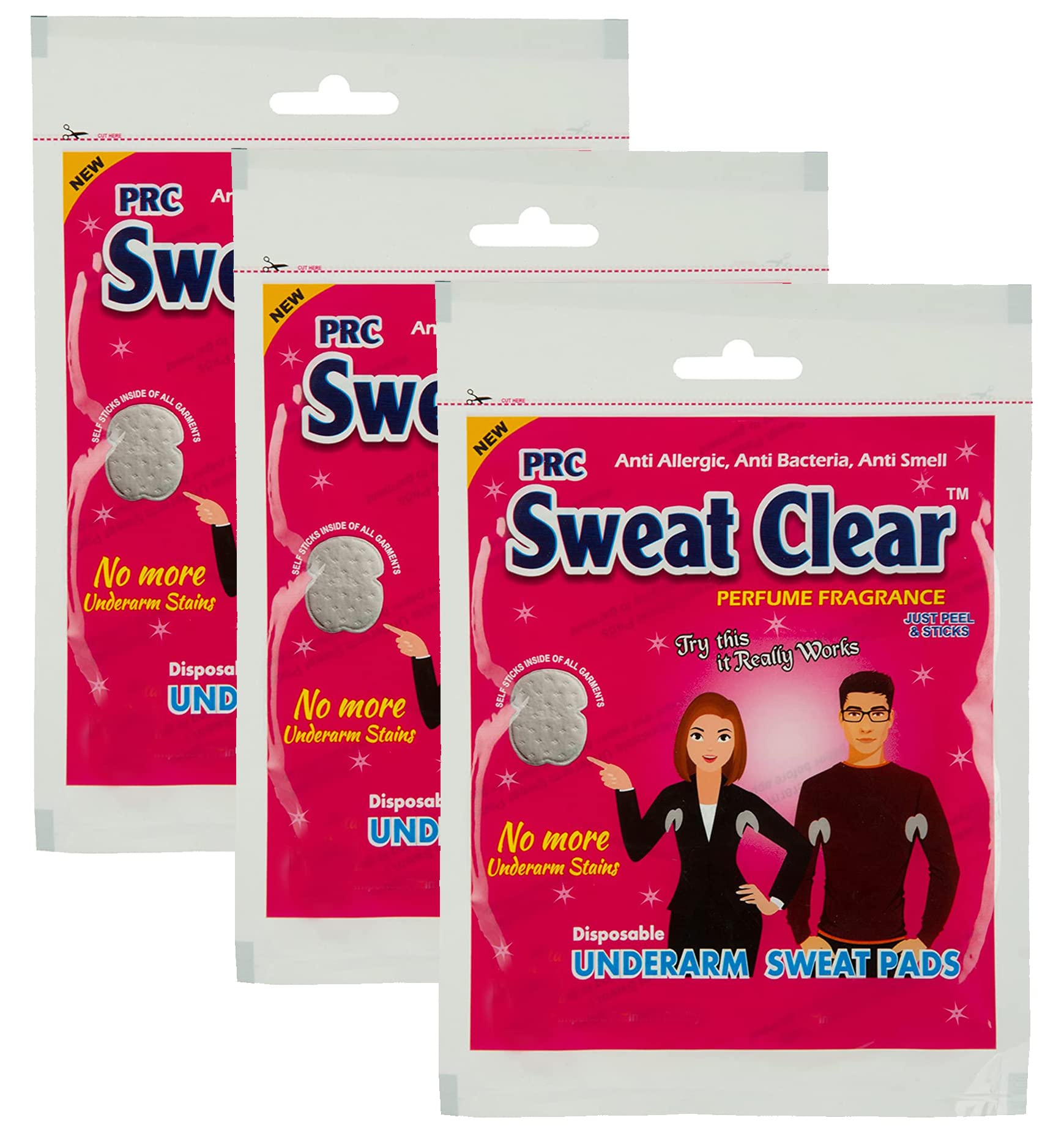 Galmonde Disposable Underarm Sweat Pads - Premium Absorbent Armpit Shields for Women & Men - Invisible Dress Protection (60 Count) - Stay Fresh All Day for Work, Gym & Special Events
