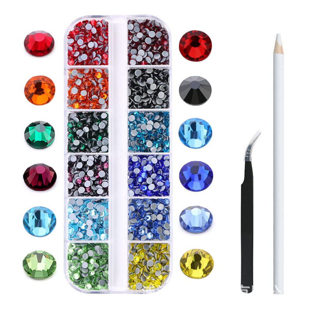 Flatback Rhinestones Kit for Nail Art & DIY Crafts