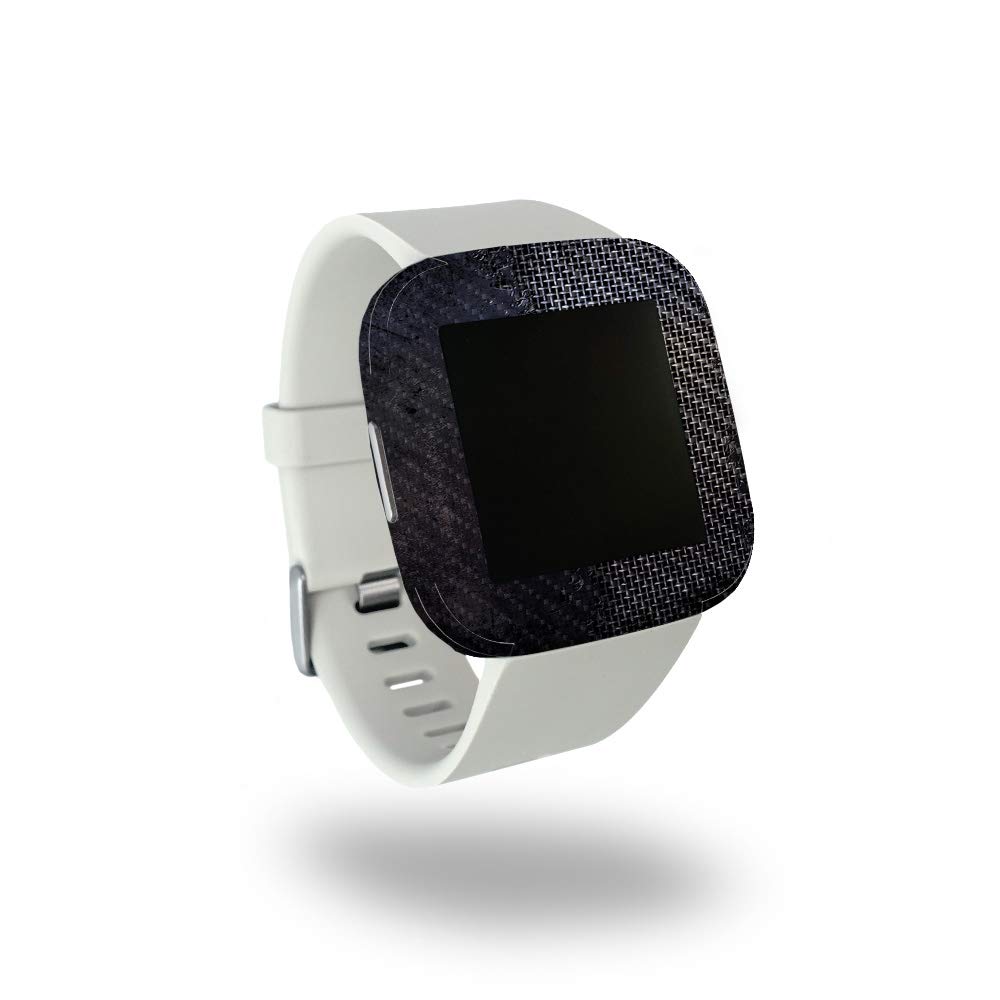 Fitbit Versa 2 Carbon Fiber Skin Protector | Durable Textured Finish | Easy to Apply & Remove | Made in USA | Perfect for Gym, Work & Daily Use