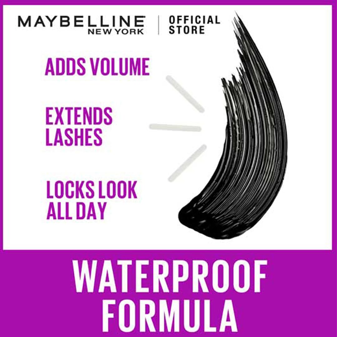 Maybelline New York Falsies Lash Lift Volumizing Mascara - Black, No Clumps, Transfer-Proof (8.6ml) for Dramatic Lashes - Perfect for Daytime Office Look & Night Out Makeup