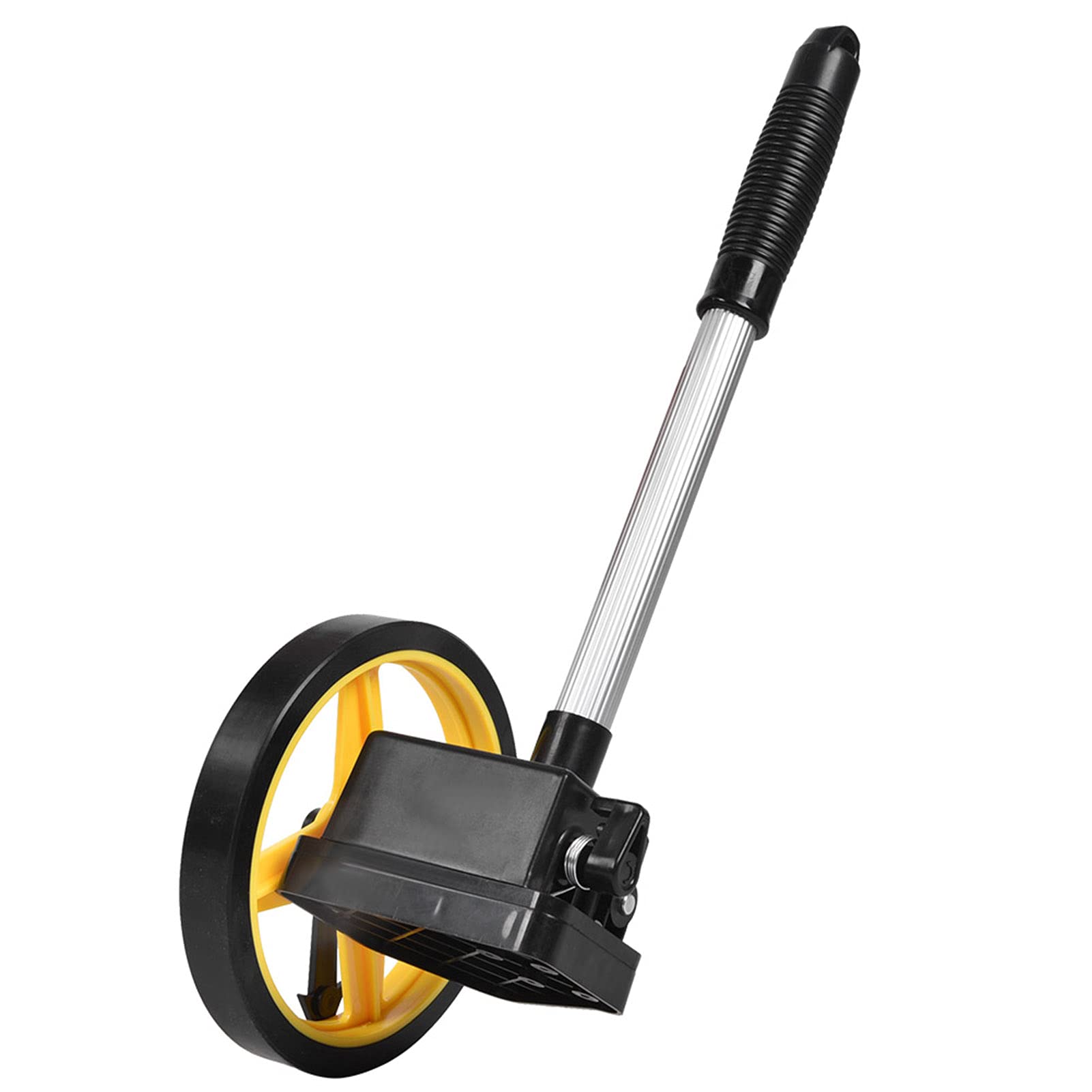 Heavy-Duty Telescopic Handle Measuring Wheel - Portable Distance Measuring Tool for Construction, Surveying & Landscaping (12