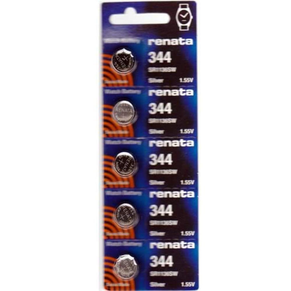 Renata Watch Batteries 10 Pack - LR44/SR44 Silver Oxide Button Cell Batteries for Watches, Calculators & Electronics - Long Lasting Power Supply for Small Devices