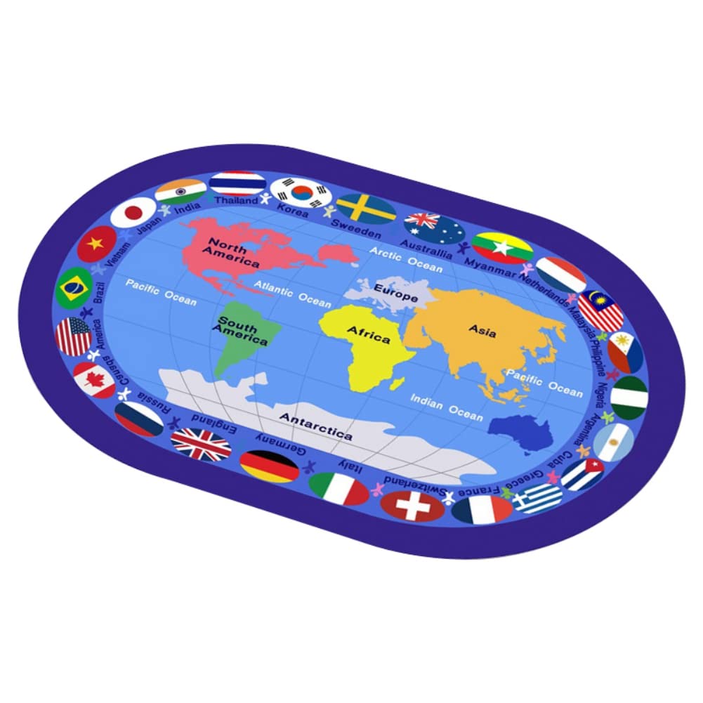 ABC Non-Slip Educational Area Rug for Toddlers - Alphabet & Handwriting Learning Carpet for Kids Room, Classroom or Playroom - Perfect for Early Childhood Education & Home Learning Activities