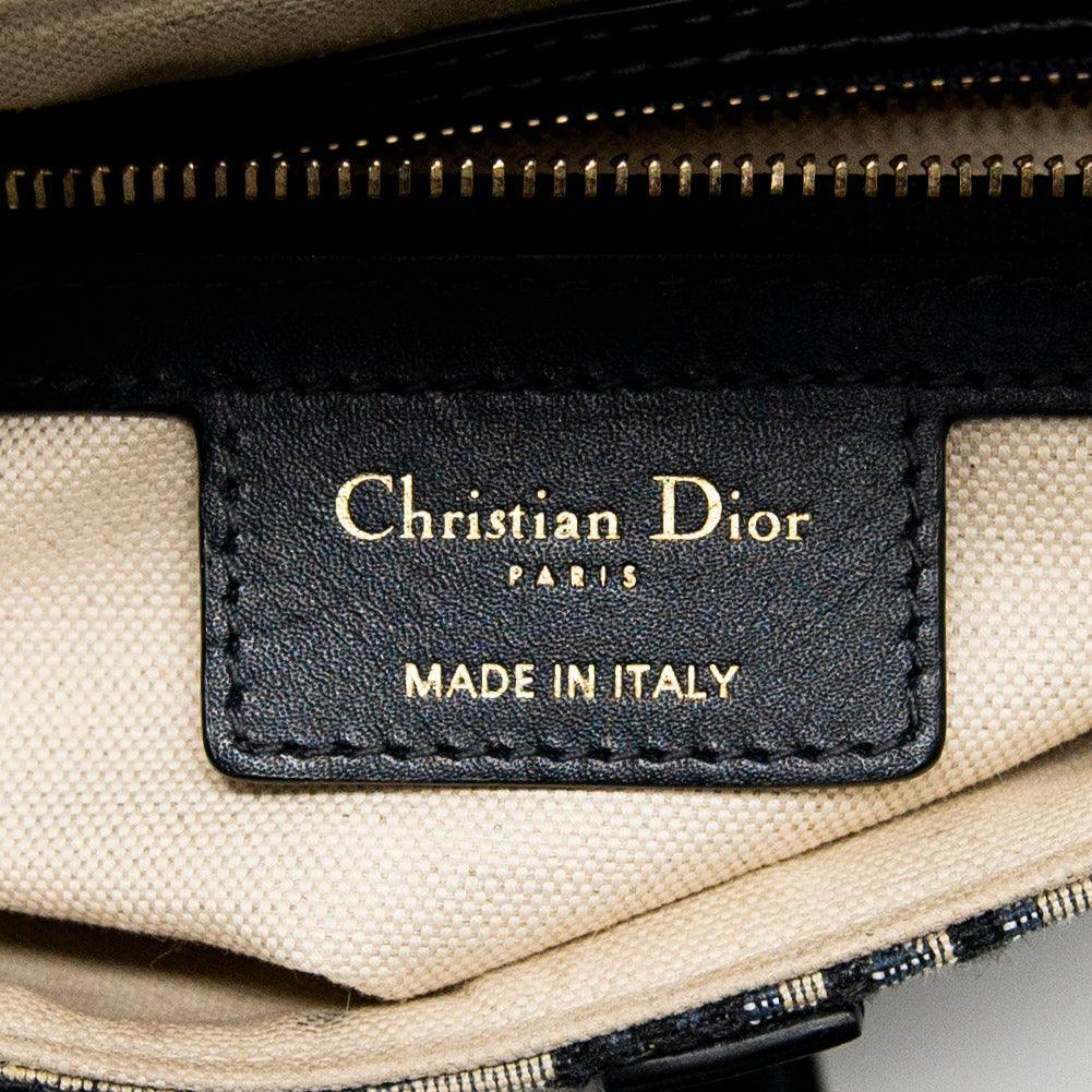 Dior Blue Oblique Medium Saddle Bag for Women | Luxury Designer Crossbody Handbag | Perfect for Date Night, Office & Travel