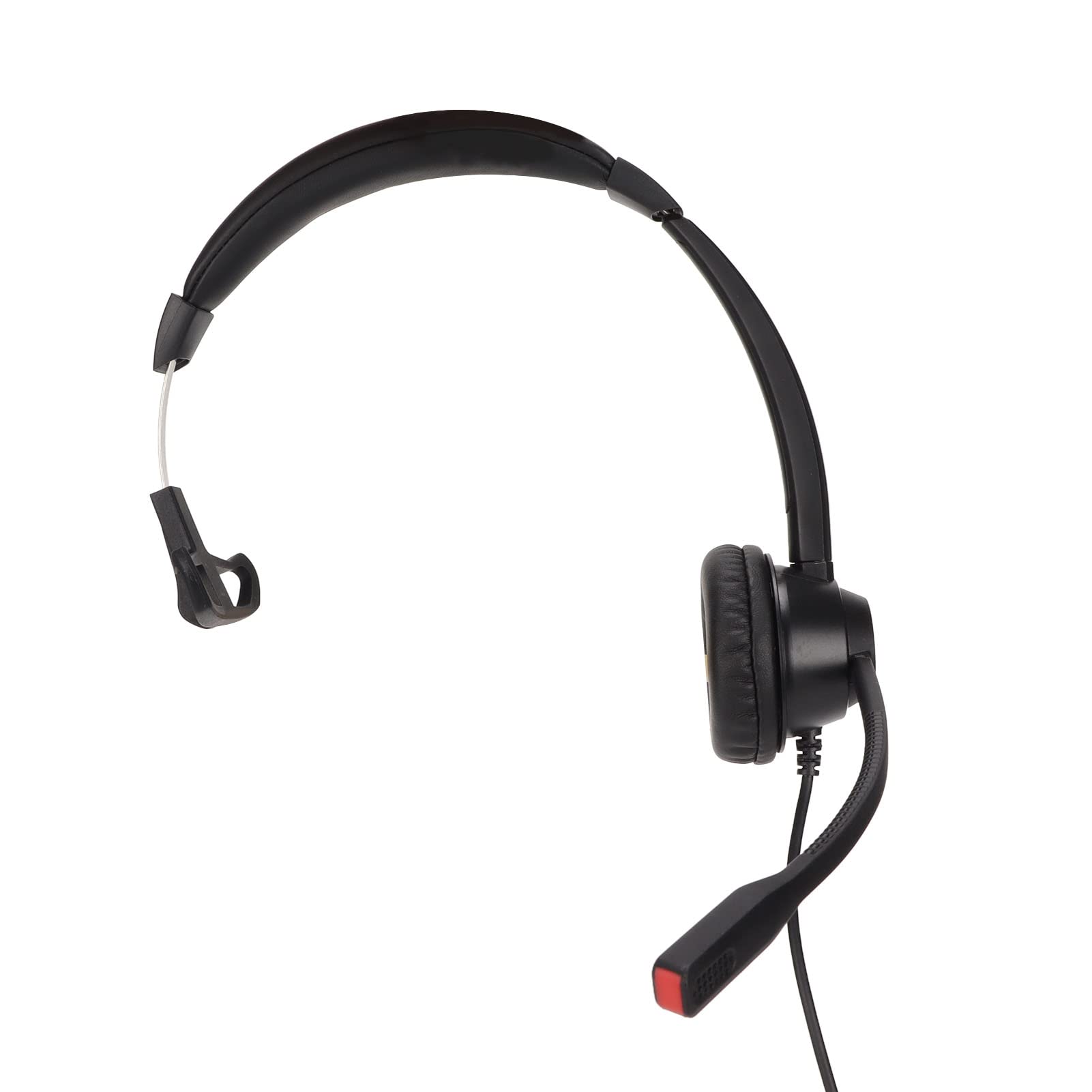 Kadimendium 2.5mm Business Telephone Headset with Soft Ear Pads & Flexible Headband - Noise-Canceling Mic & Mute Function for Telemarketing, Call Centers & Office Communications