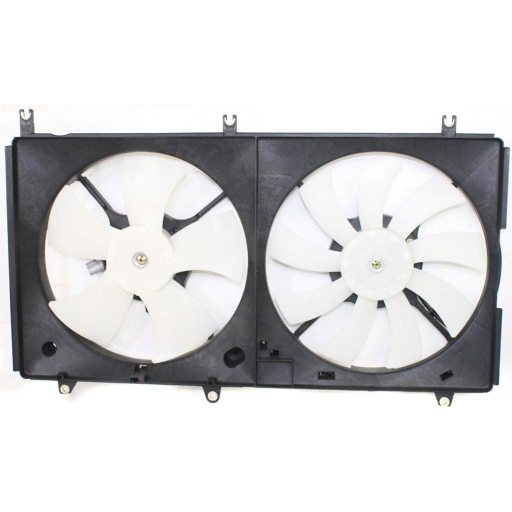 Mitsubishi Galant A/C Radiator Fan Assembly 2004-2012 2.4L - Replacement for MI3115120, MR993035, MR552031, MR968067 - Perfect for Cooling System Repair & Summer Driving Comfort