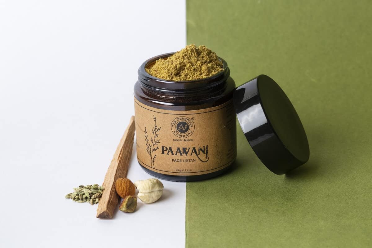 PAAVANI Imperial Elegance Facial Ubtan Powder - 40g Ayurvedic Face Mask for Glowing Skin | Natural Brightening & Exfoliating Treatment for Women | Perfect for Daily Skincare Routine & Spa Days